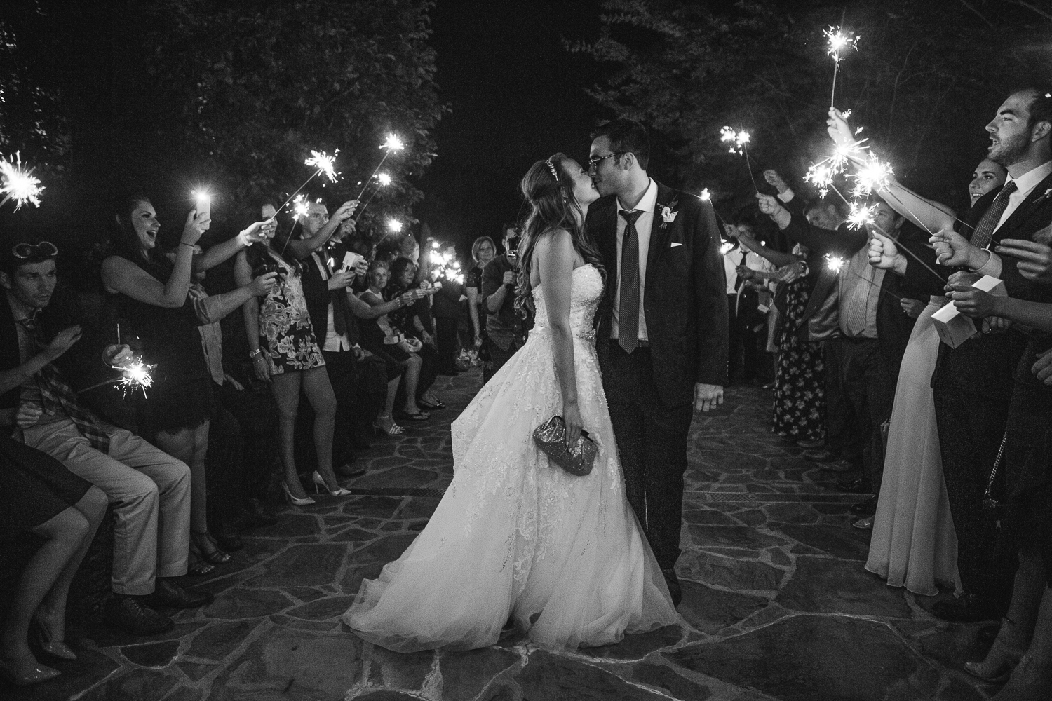 sparklers-greensboro-wedding